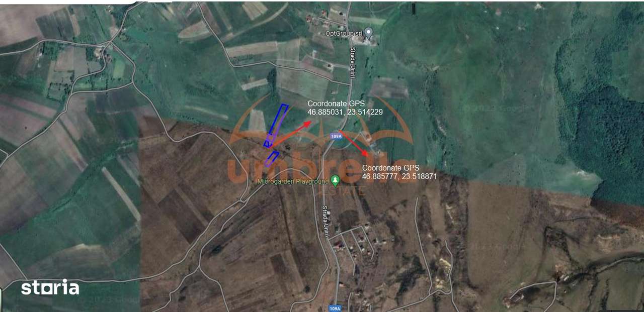 Teren de vanzare extravilan Chinteni 5.200m² - Imagine principală: 2/5