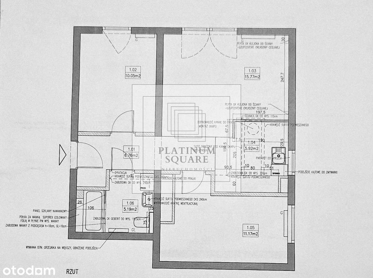 Wrocław | 3 pokoje | 54,86 m² | balkon 9,5 m² | miejsce postojowe-9
