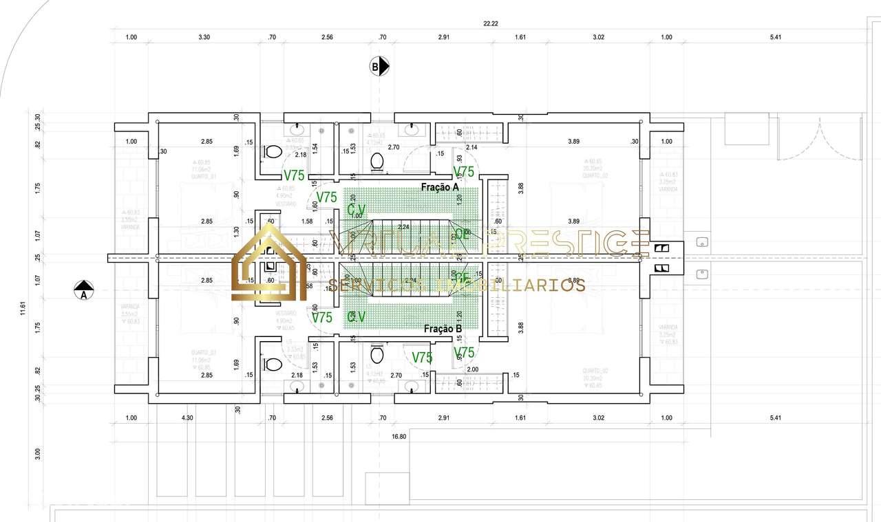 Moradia T4 triplex de gaveto | 2 suítes c/ closet | lareira | Fernã...-24