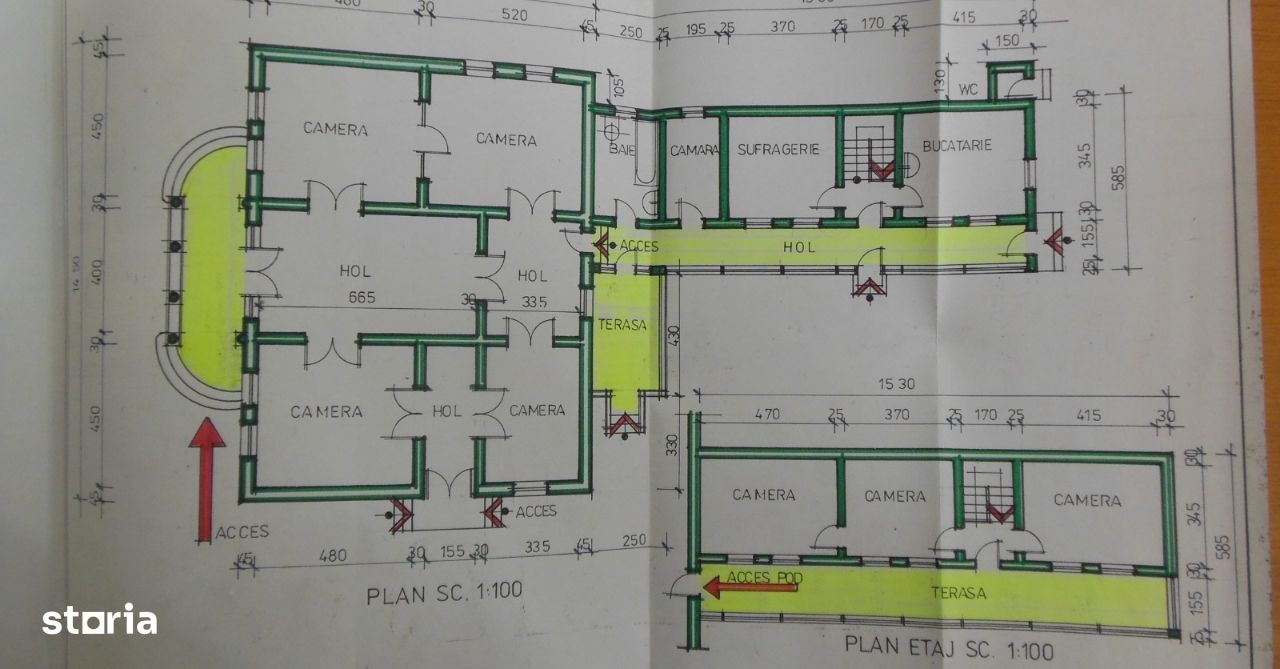 Ultracentral, 910 mp teren cu vila /casă 350 mp