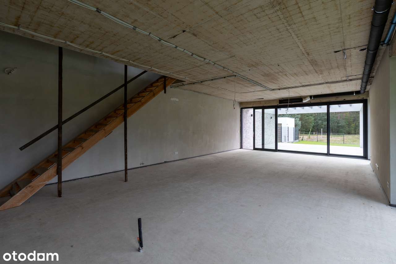 Nowoczesny dom w zabudowie bliźniaczej - 172 m², działka 6 ar-7