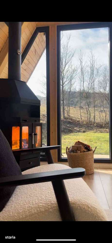 Vand cabana A frame la marginea padurii langa islaz - Imagine principală: 4/19