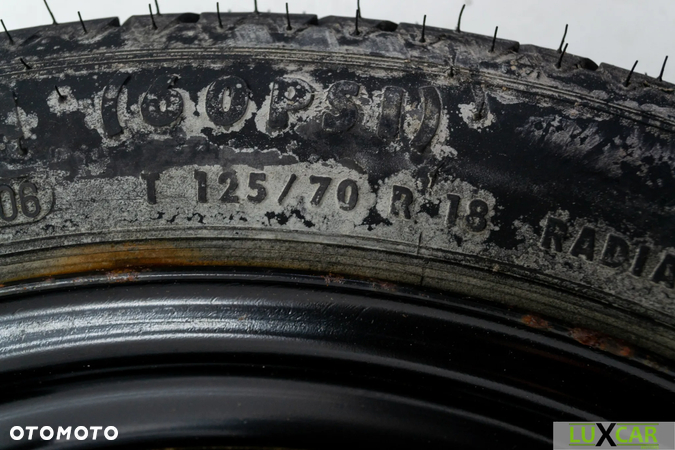 VW EOS KOŁO DOJAZDOWE ZAPASOWE ZAPASÓWKA 125/70 R18 GORLICE - 3