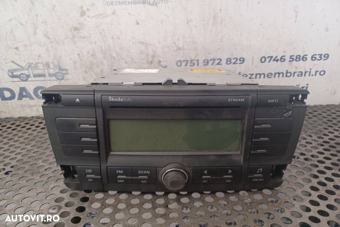 RADIO CD PLAYER 1Z0035161B MX 1253 Skoda Octavia 2  [din 2004 pana  2008] seria - 1