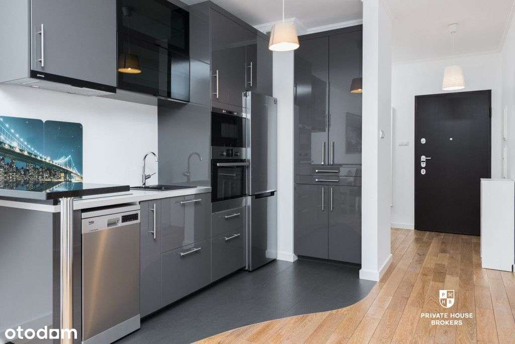 5 Piętro, Wiślane Tarasy, 50 m-2 pok| Taras 8 m² – pohled 2