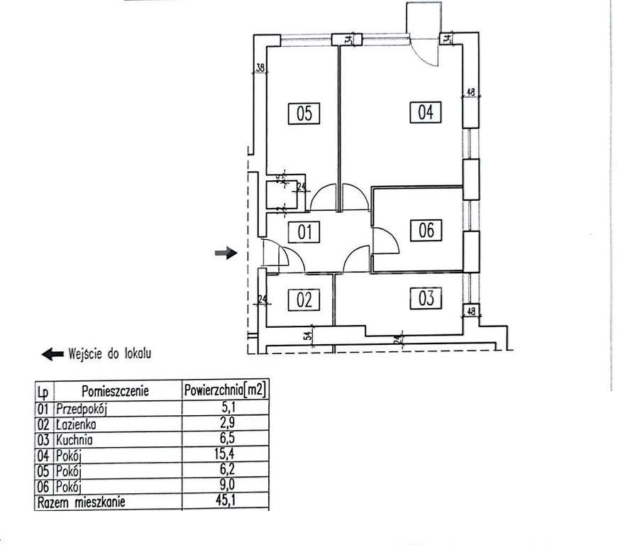 45 m2 | 3 pokoje | balkon | przy metrze Bródno-6