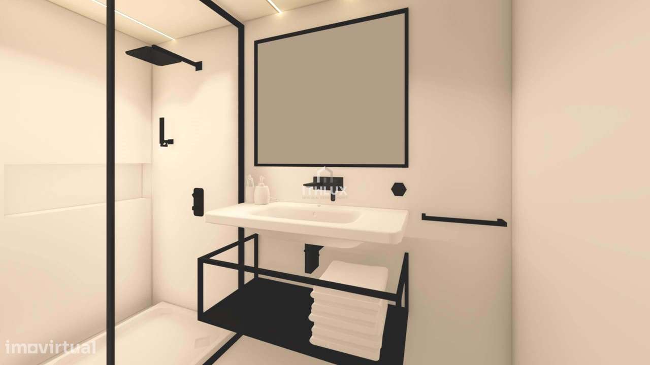 Apartamento T0 c/ mezanino  novo no coração da cidade do Porto na Zona - Grande imagem: 3/9