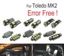 KIT COMPLETO 14 LAMPADAS LED INTERIOR PARA SEAT TOLEDO II MK2 1 M 1M2 99-04 - 1