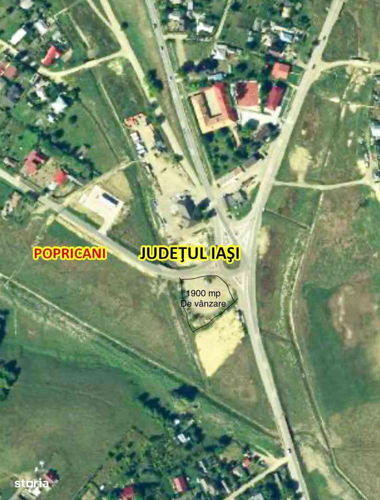 Teren 1900 mp în Sens Giratoriu DN24C Vanatori Iași Ideal Stație PECO-1