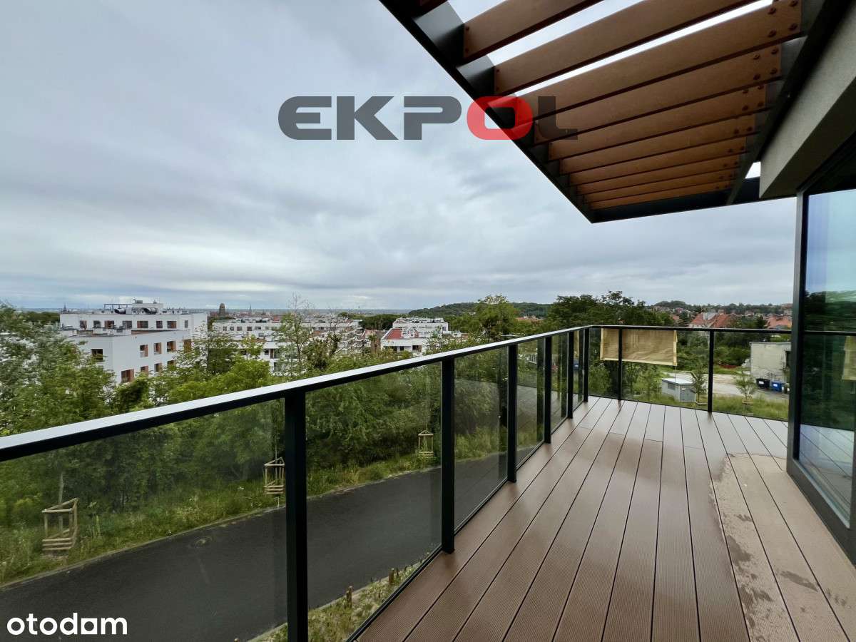 Przestronny apartament widok na panoramę Gdańska-13
