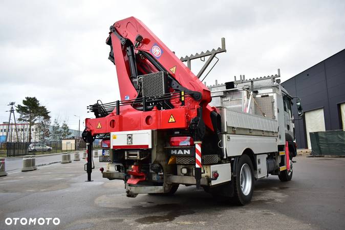 MAN TGM 15.290 4x4 HMF 1220 K5 HDS KOSZ ROBOCZY Żuraw Crane Kran - 4