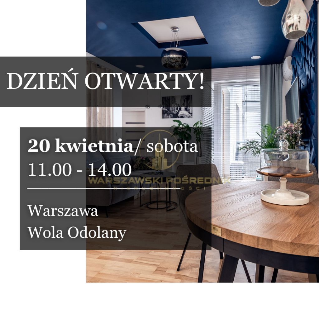 Dzień otwarty! Mieszkanie 2 pokoje 54m2 Wola