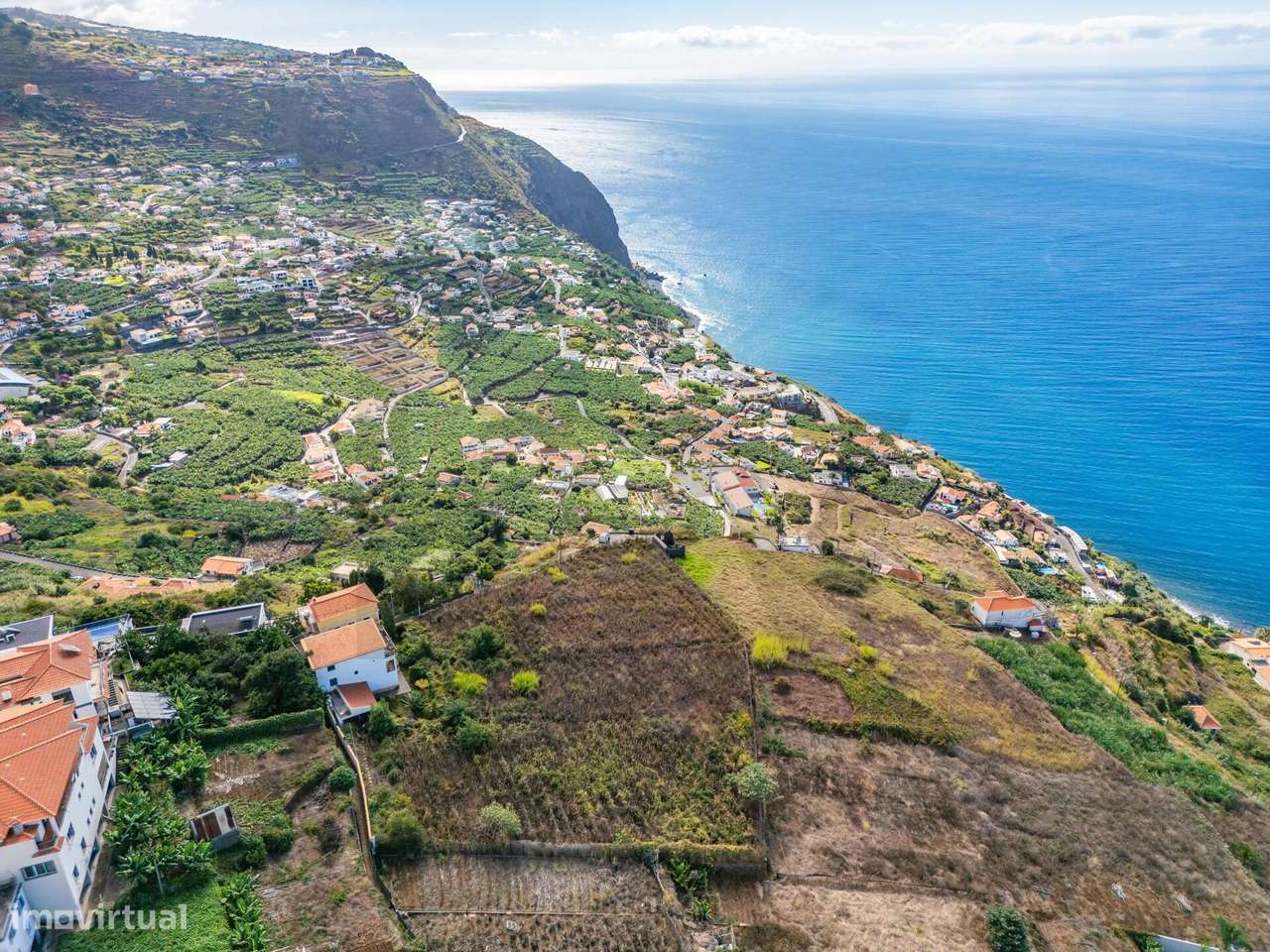 Terreno plano no Loreto, Calheta – Vista mar e excelente exposição sol - Grande imagem: 4/47