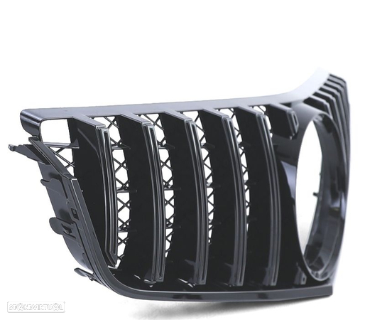 GRELHA FRONTAL PARA MERCEDES E C207 A207 09-13 PRETO BRILHANTE - 2