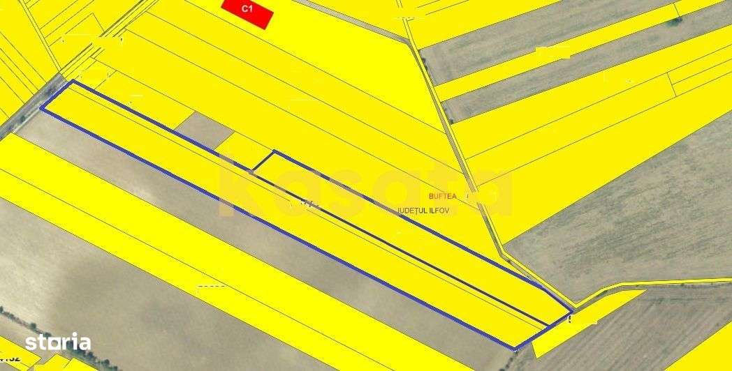 TEREN DE VÂNZARE – STRADA MILANO, BUFTEA, APROAPE DE A0 - Imagine principală: 3/6