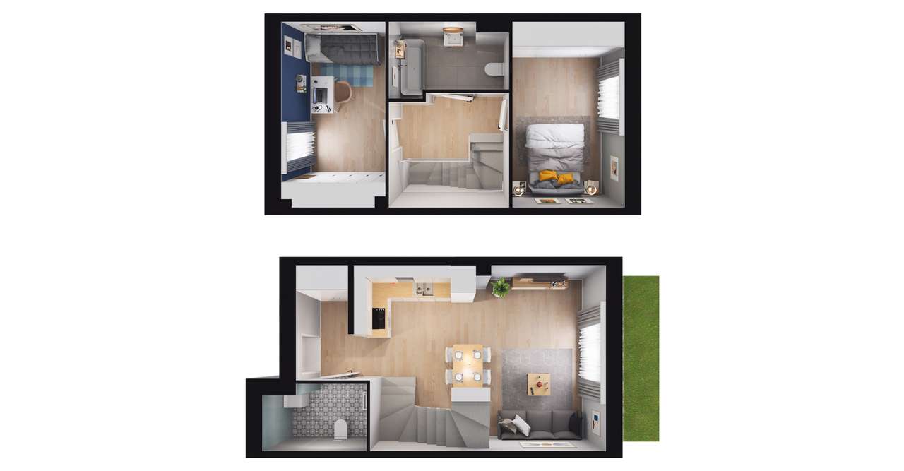 3-pokojowy dom 65m2 + ogródek Bez Pośredników - Pełny obrazek: 2/8