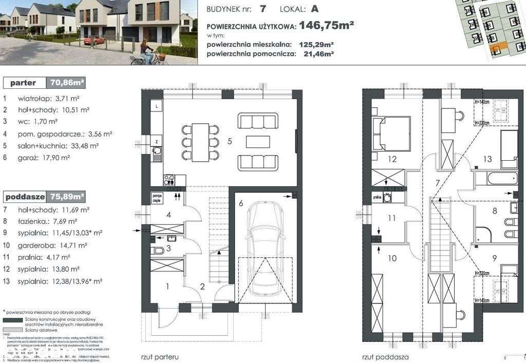 Bliźniak 146m2 / 4 pokoje / ogródek / Żelechów-11