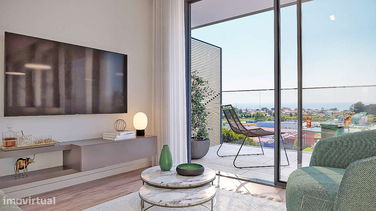 Apartamento T2 com varanda em Canidelo.-6