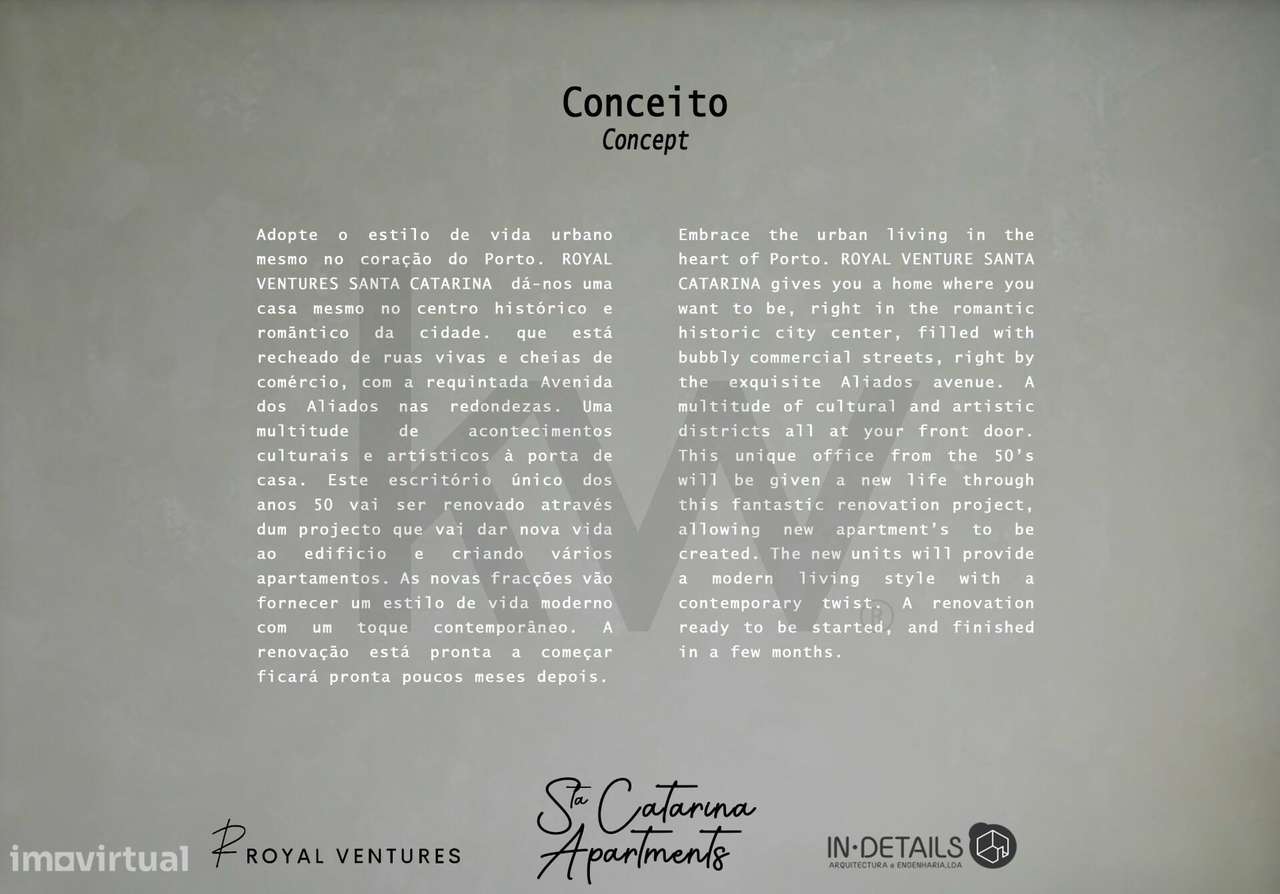 Apartamento T1 com 44,6 m2 em empreendimento novo na Rua de Santa Cata - Grande imagem: 3/12