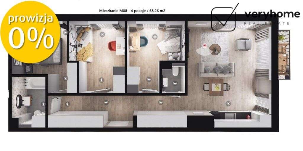 Wygodny układ 4-pok. / 2 łazienki / gotowe!-6