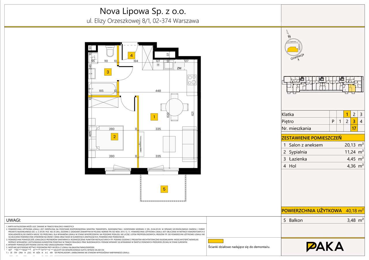 Nova Lipowa | mieszkanie 2-pok. | 17 - Pełny obrazek: 2/7