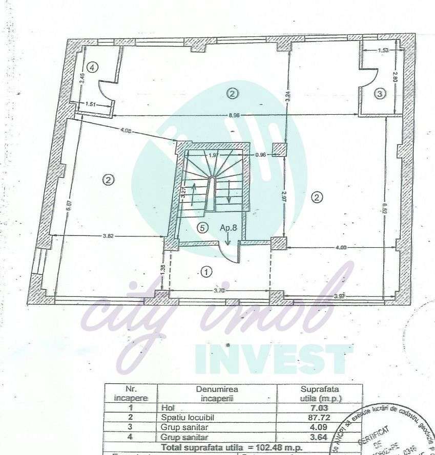 Penthouse cu 3 camere, Floreasca-2