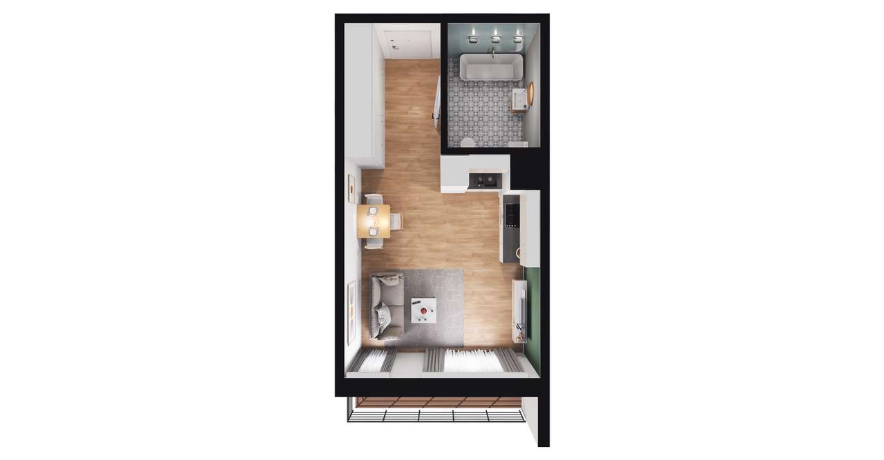 Ultradom | mieszkanie 1-pok. | M181 - Pełny obrazek: 4/10