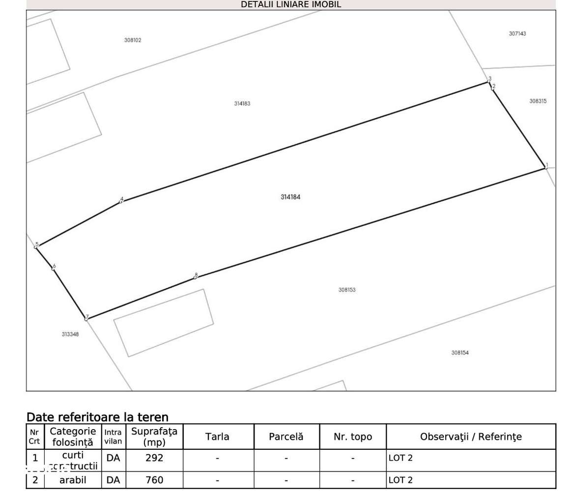 Teren curti constructii 1052mp - Ghioroc , jud Arad - Imagine principală: 2/2