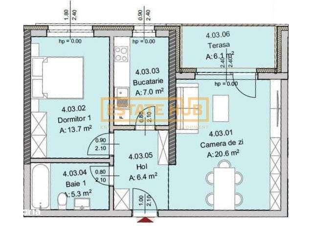 Apartament nou 2 camere BRD Mărăști | Comision 0% - Imagine principală: 2/7