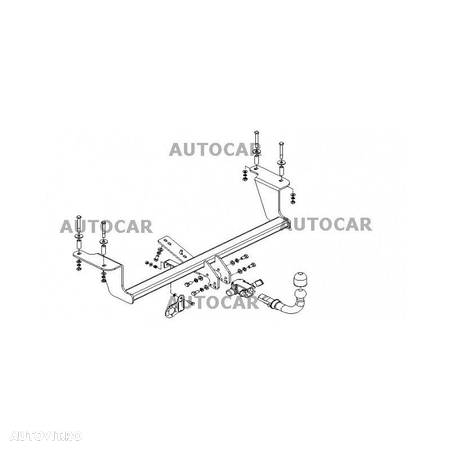 Carlig de remorcare pentru SUZUKI IGNIS - 3/5usi, (TSM) - sistem semidemontabil -cu suruburi - din 2003/04 - 6