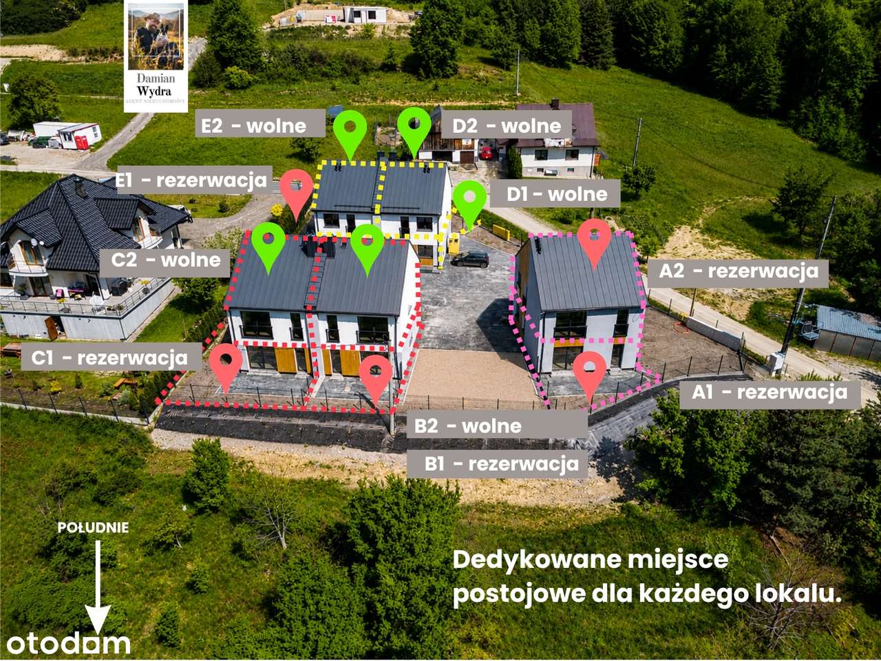 Cztery ostatnie do wyboru, kameralnie, zielono, parking, 0% prowizji-2