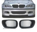 GRELHAS FRONTAIS PARA BMW E46 BERLINA TOURING 01-05 PRETO MATE - 1