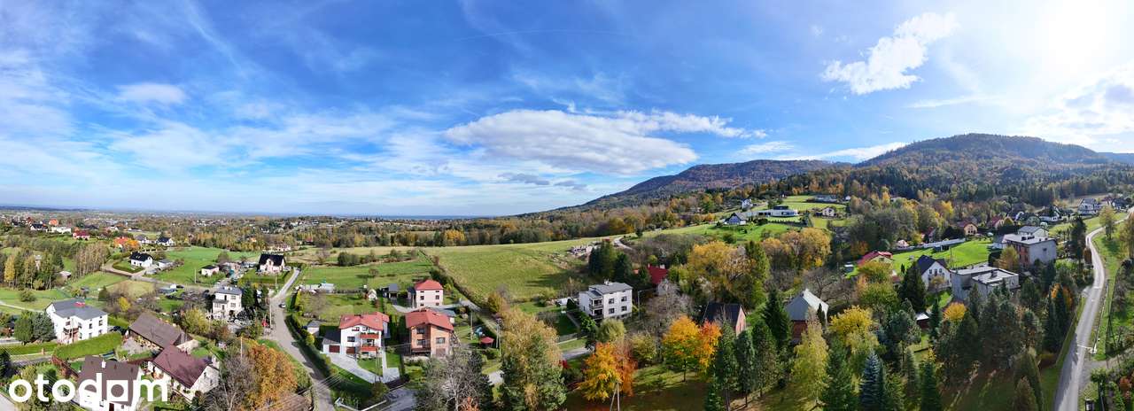 Widokowa działka budowlana, Kozy Małe, Chrobacza Łąka-1