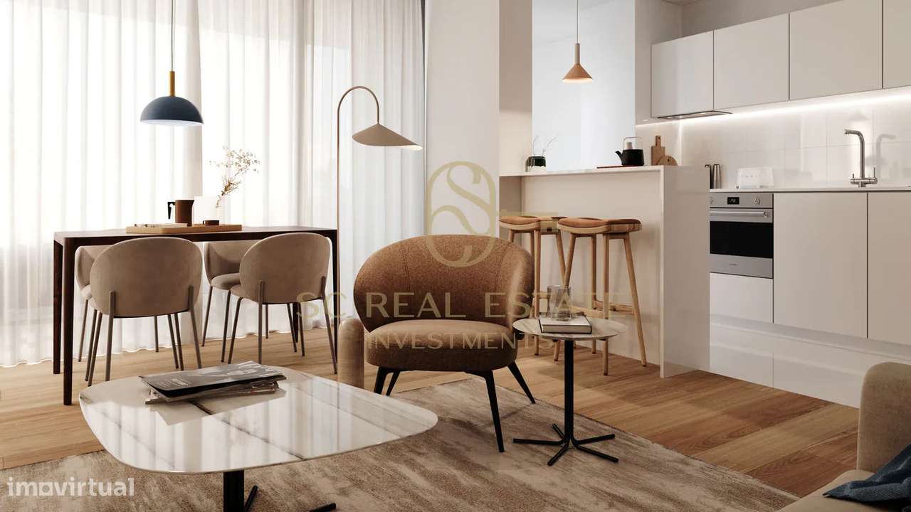 T2+1 Novo, com terraço, dois Lugares de Garagem - Maia-3