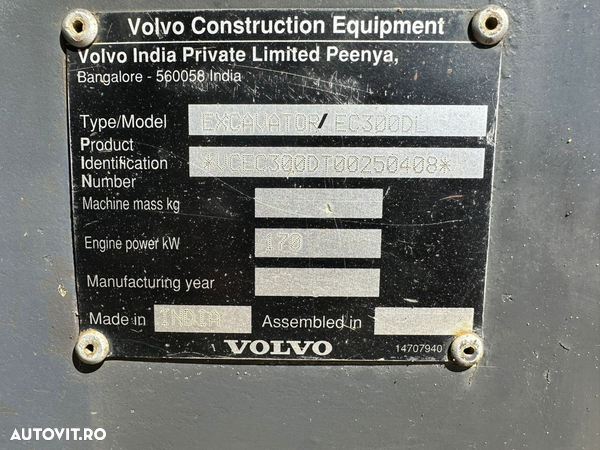 Volvo EC300DL Excavator pe Senile - 8