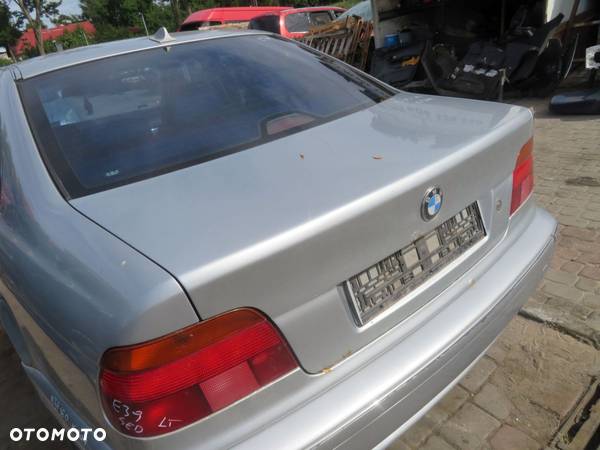 KLAPA BAGAŻNIKA TYLNA 5 E39 SEDAN 309  SREBRNY ARKTISSILBER BMW 1995-2000 - 2