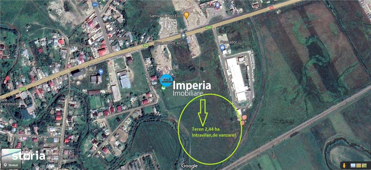 Teren intravilan de vanzare Podu Iloaiei,24415 mp - Imagine principală: 2/2