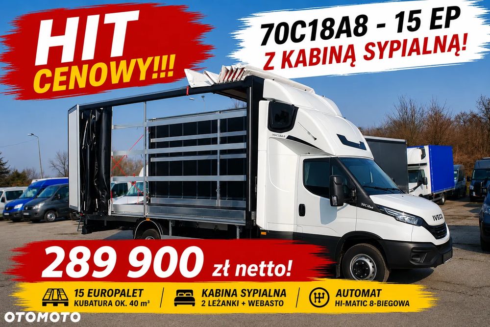 Iveco Daily 70C18HA8 HIT Cenowy!!! 15 EP Z KABINĄ SYPIALNĄ!