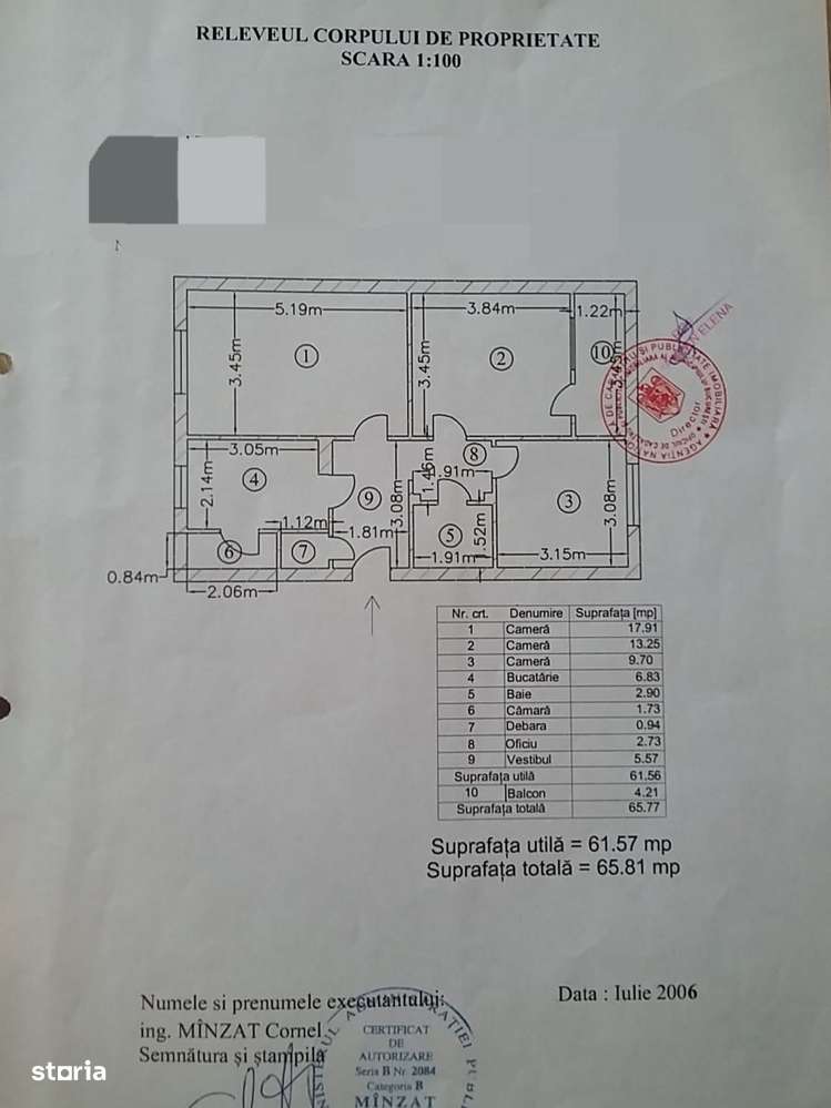 Vanzare-3 camere-1/4-dec-Dr Taberei-V Ialomitei-bl 75-liber-115500E-8