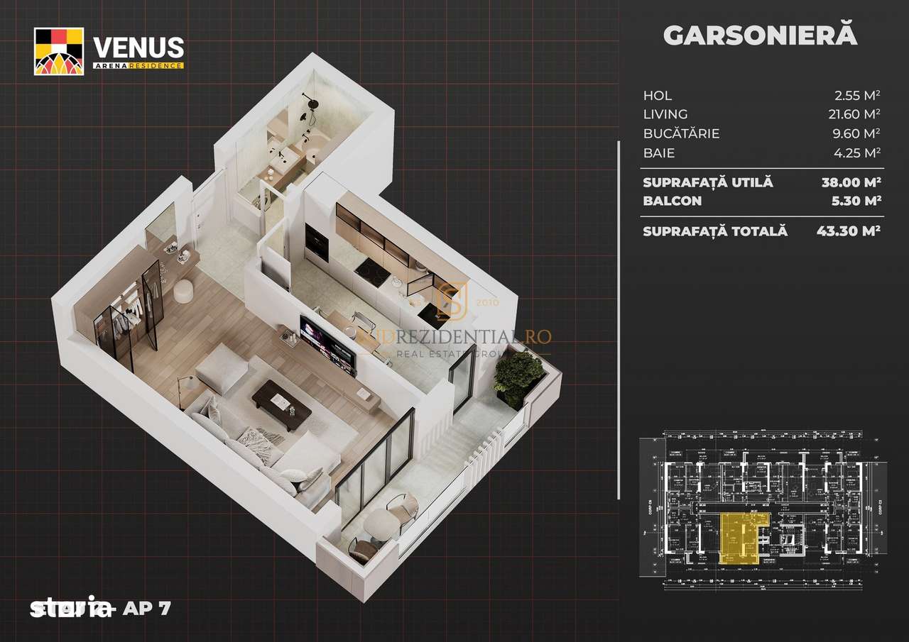 Apartament modern cu o camere - zona metrou Aparatorii Patriei, Comisi - Imagine principală: 4/20