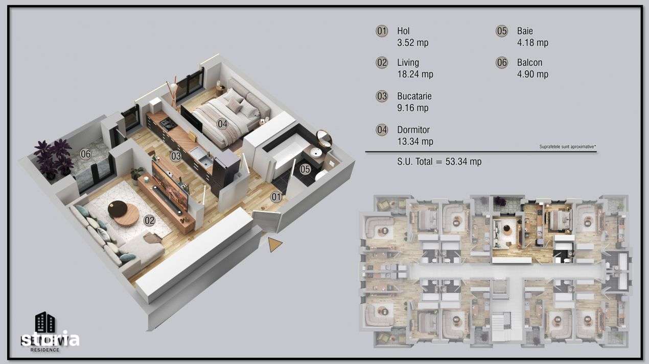 Ap. 2 cam. aprilie 2026 zona Militari Residence - Imagine principală: 2/8