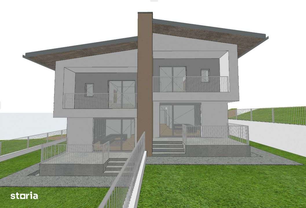 Duplex semifinisat de vanzare, VIEW SUPERB, 185mp, 275mp teren, Tauti - Imagine principală: 4/9