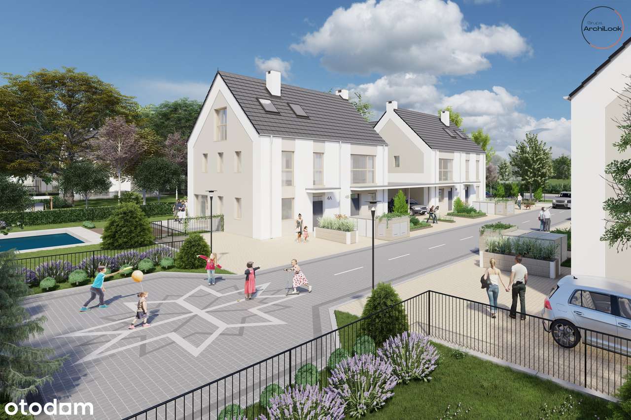 Dom w zabudowie bliźniaczej z wiatą garażową/garaż-3