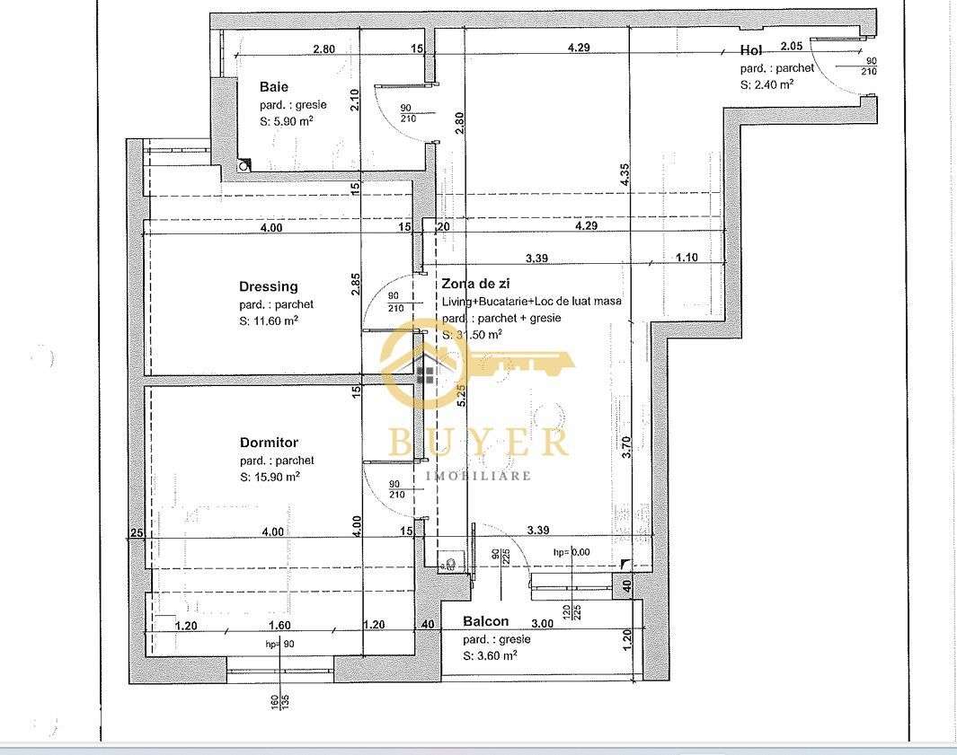 Ap cu 3 camere la etajul 2, incalzire in pardoseala, balcon si parcare-3