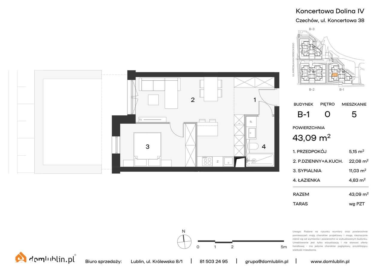 Osiedle Koncertowa Dolina | mieszkanie 2-pok. | 5 - Pełny obrazek: 2/8