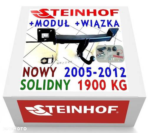 Hak Holowniczy Steinhof + Kula + Moduł7PIN + Gniazdo do Bmw 3 III E90+E91 Sedan 4D + Kombi 05 do 12 - 1