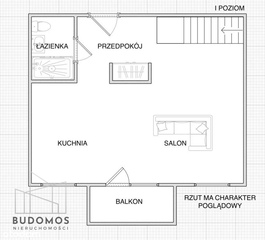 Dwupoziomowe mieszkanie z balkonem (72,7m²)-19