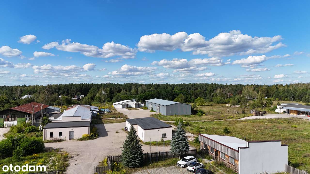 Hale produkcyjne magazynowe zespół budynków 3800 m2 działka 5 Ha-0