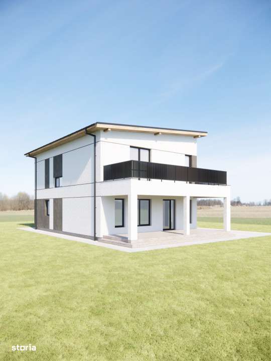 Vanzare- Casa P+1, seminifinisata interior si finisata exterior, 119Mp - Imagine principală: 4/16