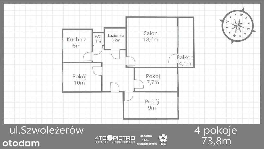 Przestronne mieszkanie z dużym balkonem-10